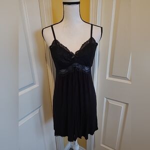 INC BLACK SLIP DRESS, SIZE M